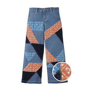 Брюки джинсовые Gingersnaps "Harley Patchwork", синие